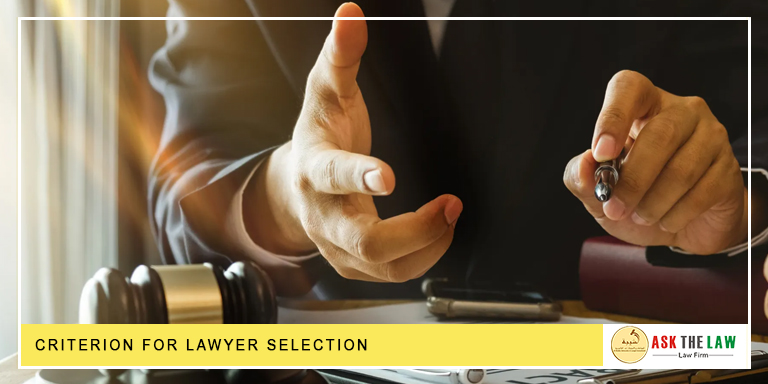 criterion for lawyer selection