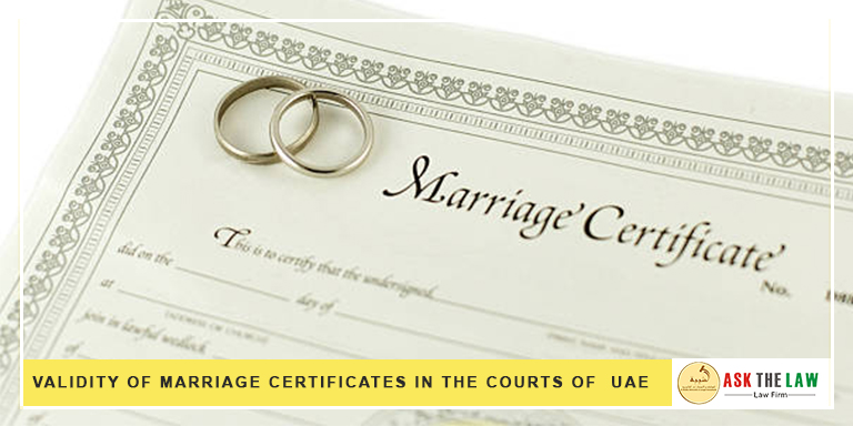 marriage certificates in dubai