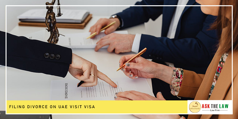 Divorce on a visit visa in UAE legal procedure and court filing process