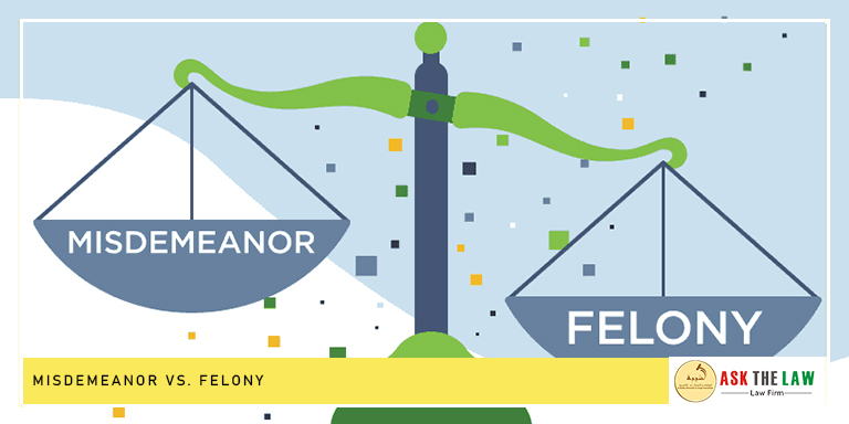 Misdemeanor vs felony legal differences.
