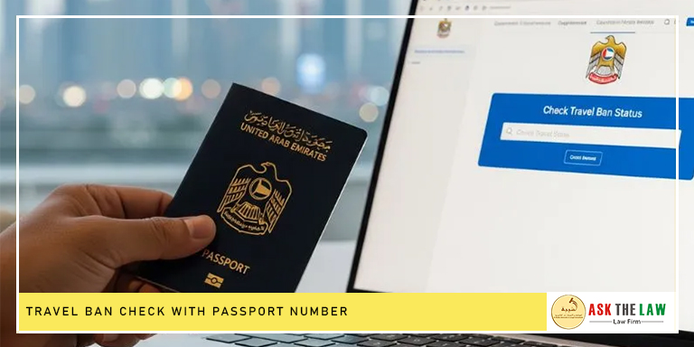 Check travel ban in UAE using passport number